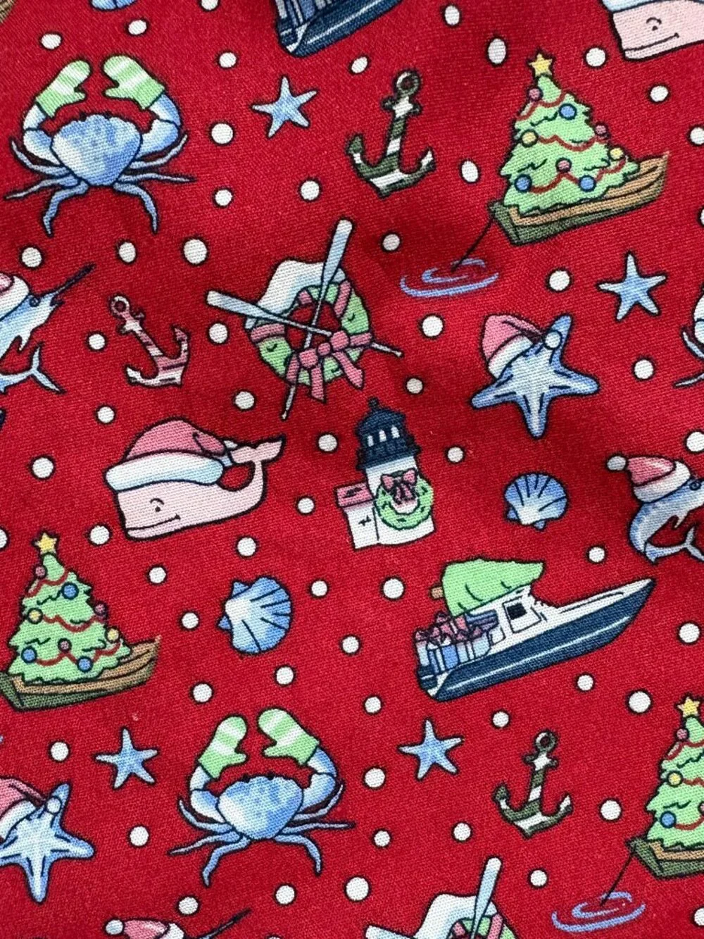 Vineyard Vines Christmas Sleep Shorts Nautical Print NOT FLANNEL -- NEW